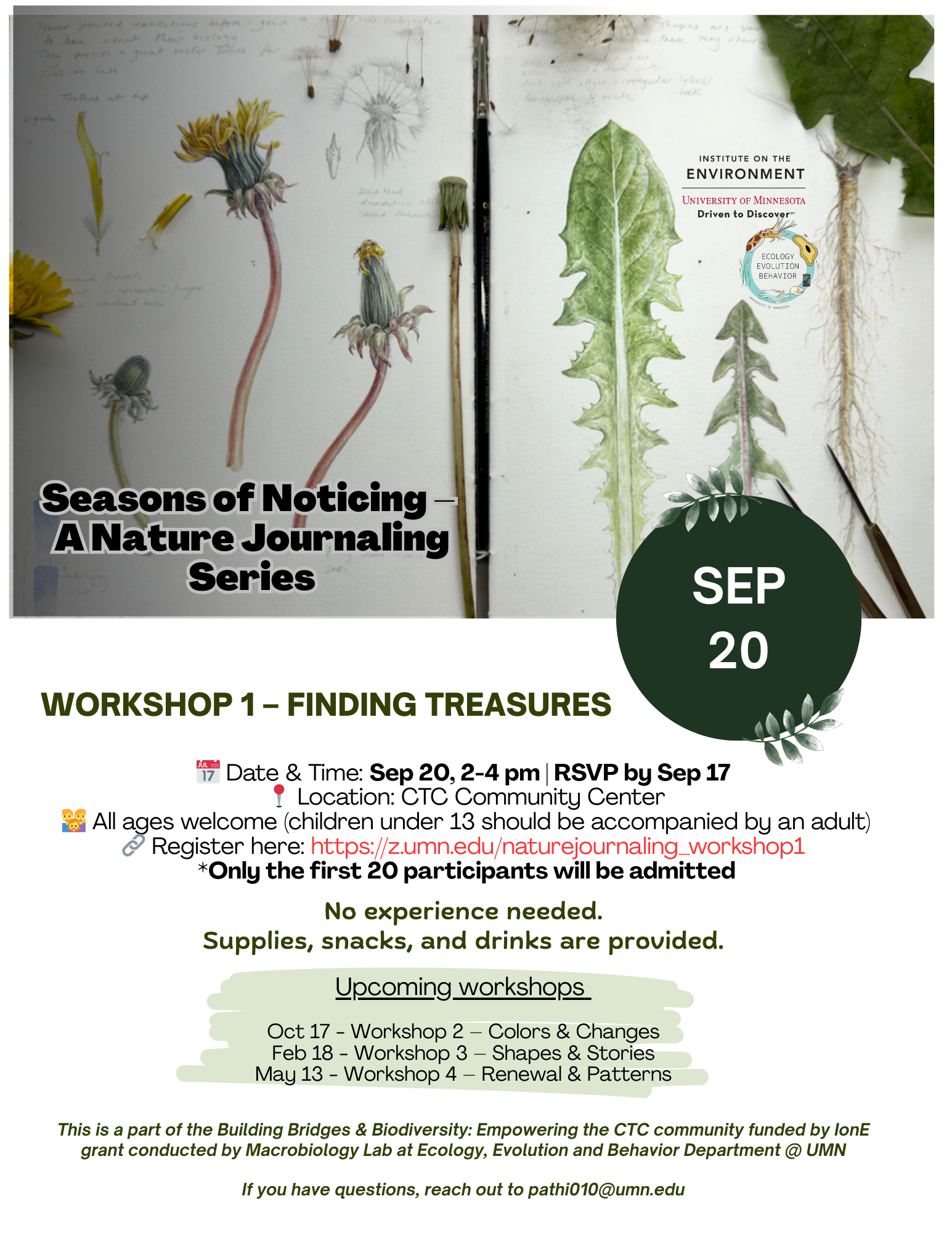 Nature Journaling Flyer