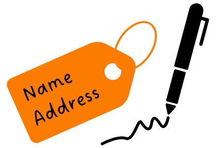 Write Name and Address on Tags